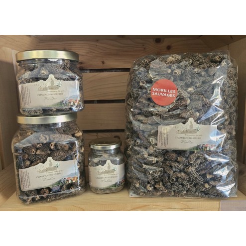 125g de morilles noires de Bourgogne pour vos recettes | Commandez en ligne